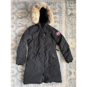 Canada Goose Kensington Black Parka Women's Size Small Excellent Condition